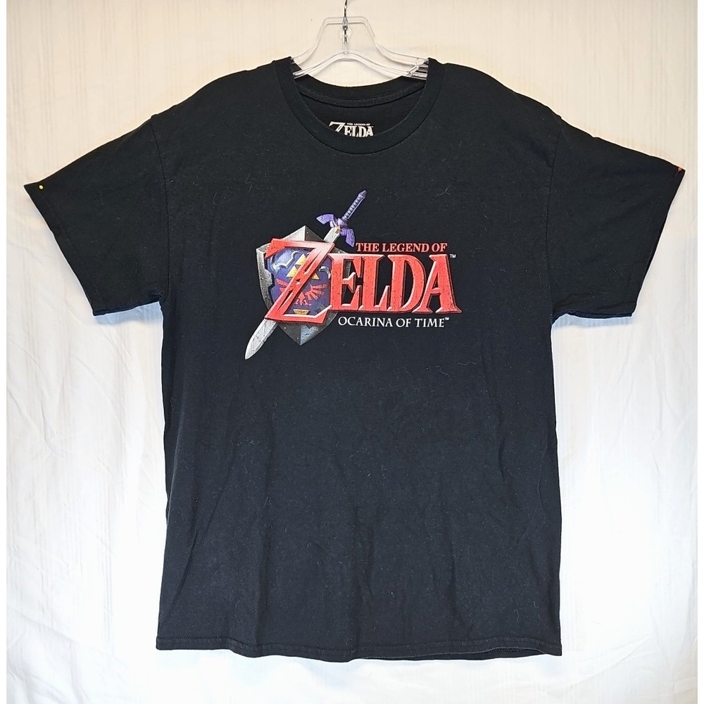 THE LEGEND OF ZELDA : OCARINA OF TIME Nintendo T-Shirt Mens LARGE Y2K Graphics